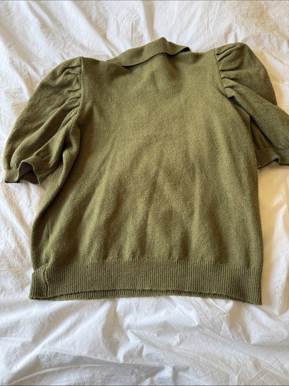 WHO WHAT WEAR X TARGET
Puff Elbow Pullover Sweater, Olive Green, size M, EUC - Picture 7 of 10